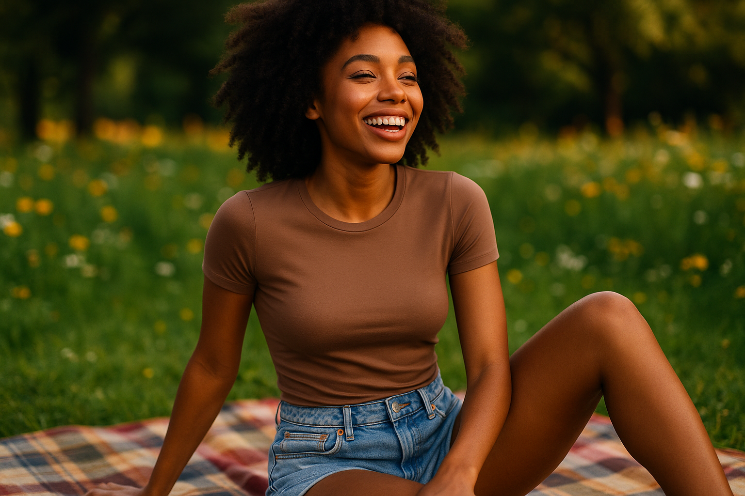 The It-Girl Summer Fit: The Perfect Mocha-Brown Crop Tee for Your 2025 Glow-Up