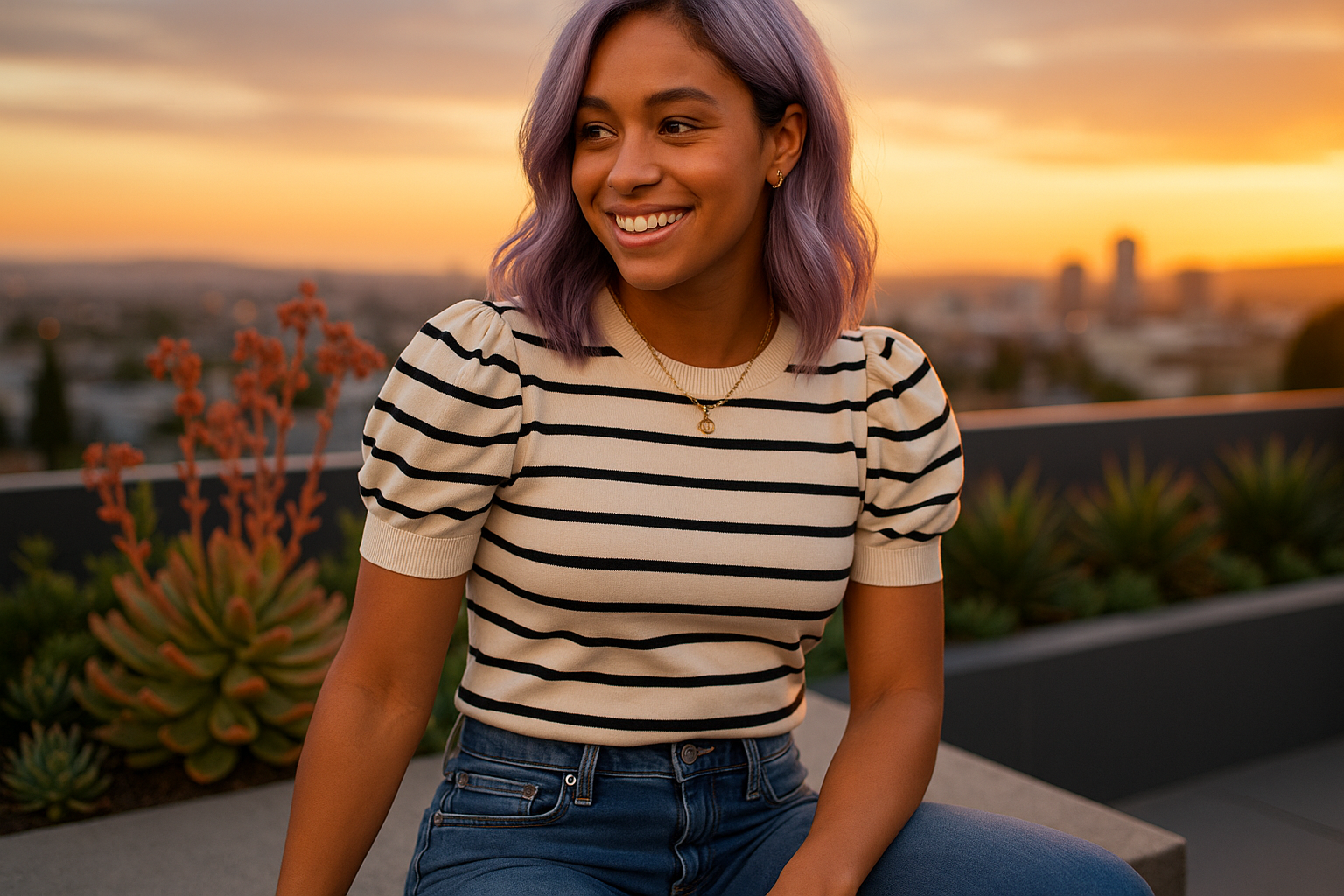 Get Authentically Cute with Dokotoo’s 2025 Trendy Crewneck Striped T-Shirts