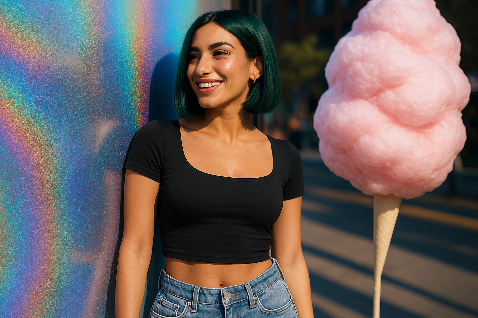 Be the Trendsetter: Rock Your Style With This Fabulous Crop Top! 🖤✨