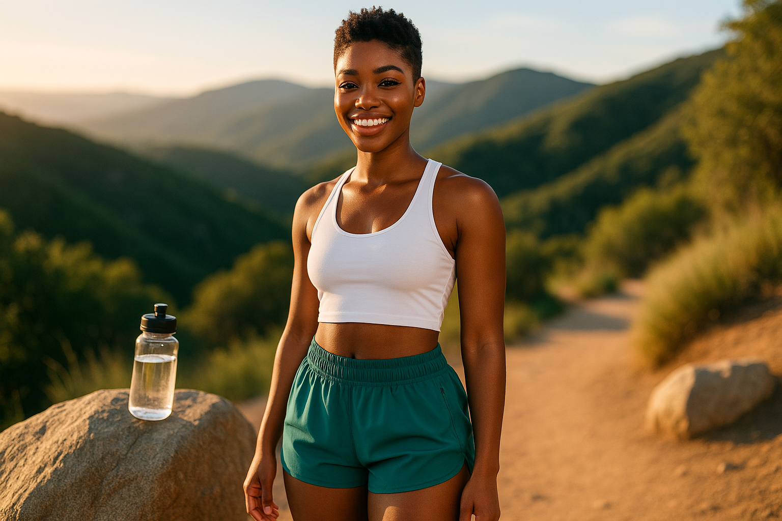Get the “No Cheeks Out, All Chic Out” Look: Emerald Athletic Shorts Are Serving Summer Goals