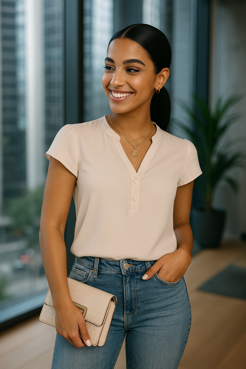 Blooming Jelly Business Work Blouse